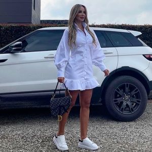 Eva Glam Women’s White Dress